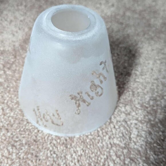 Traditions Frosted Glass Shade Votive Tealight Silent Night Holy Candle Holder - Picture 4 of 13